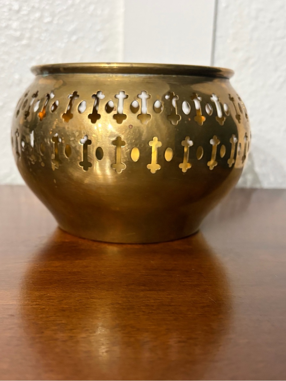 Vintage Brass Planters & Votive Candleholder - Picture 2 of 14